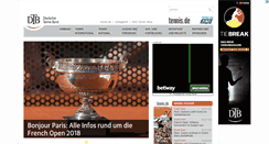 Desktop Screenshot of dtb-tennis.de